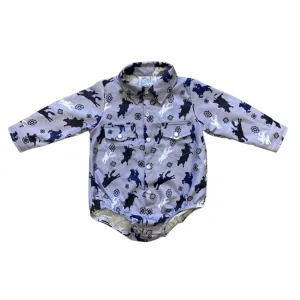 Shea Baby Infant/Toddler Grey Roughstock Onesie