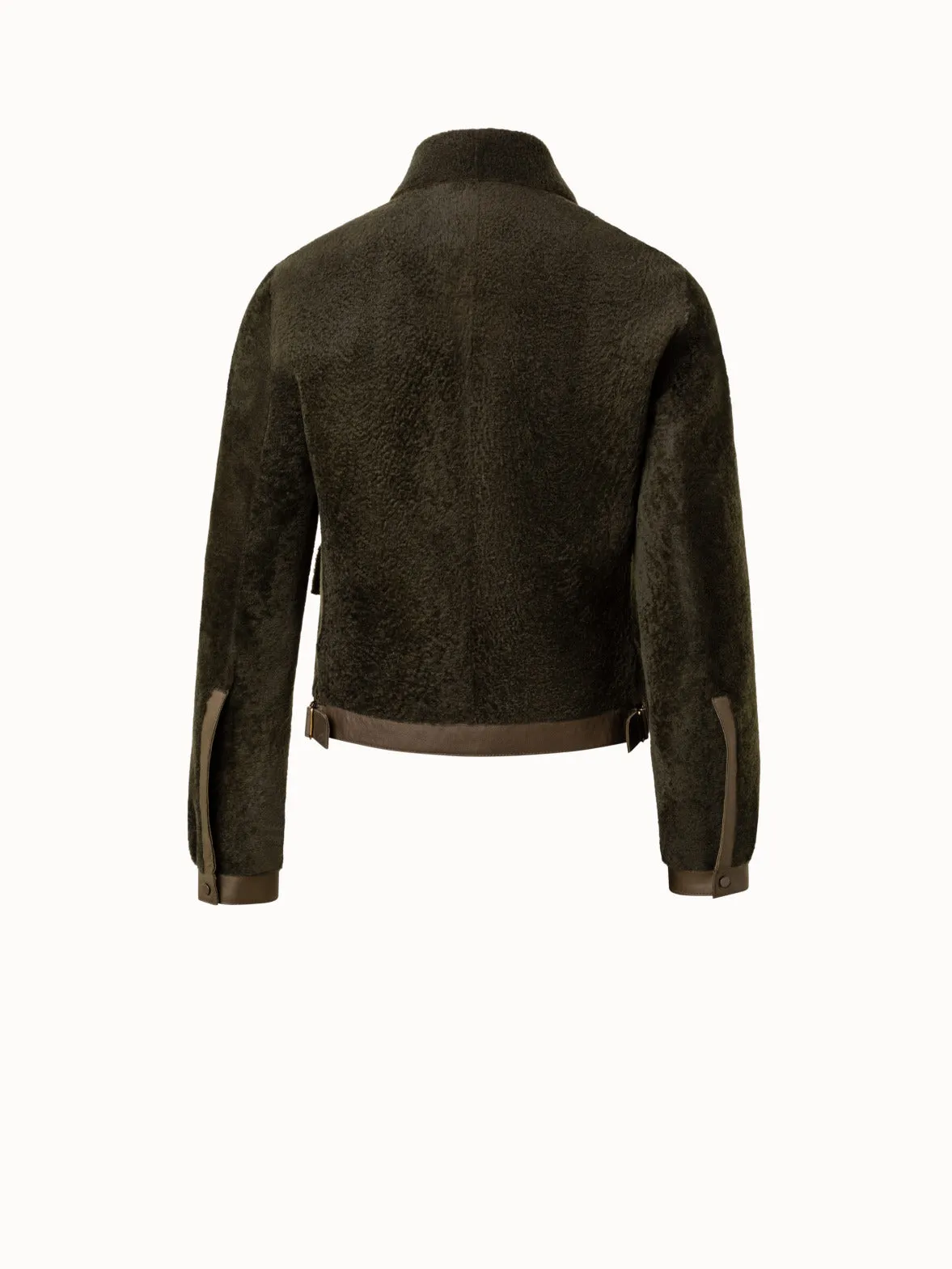 Shearling Short Jacket Akris