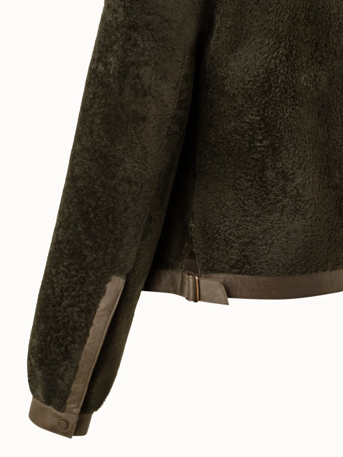 Shearling Short Jacket Akris