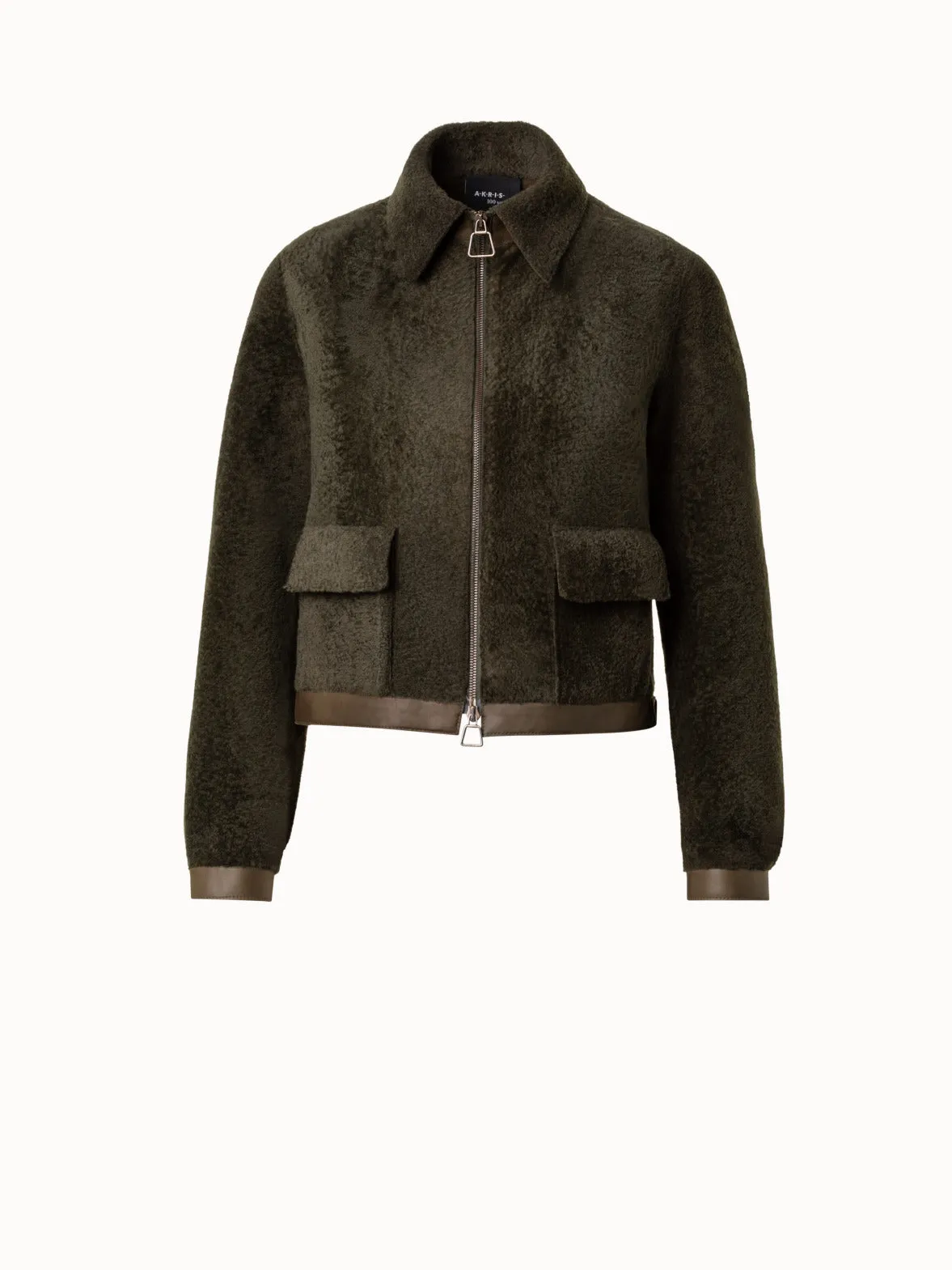 Shearling Short Jacket Akris