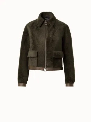 Shearling Short Jacket Akris
