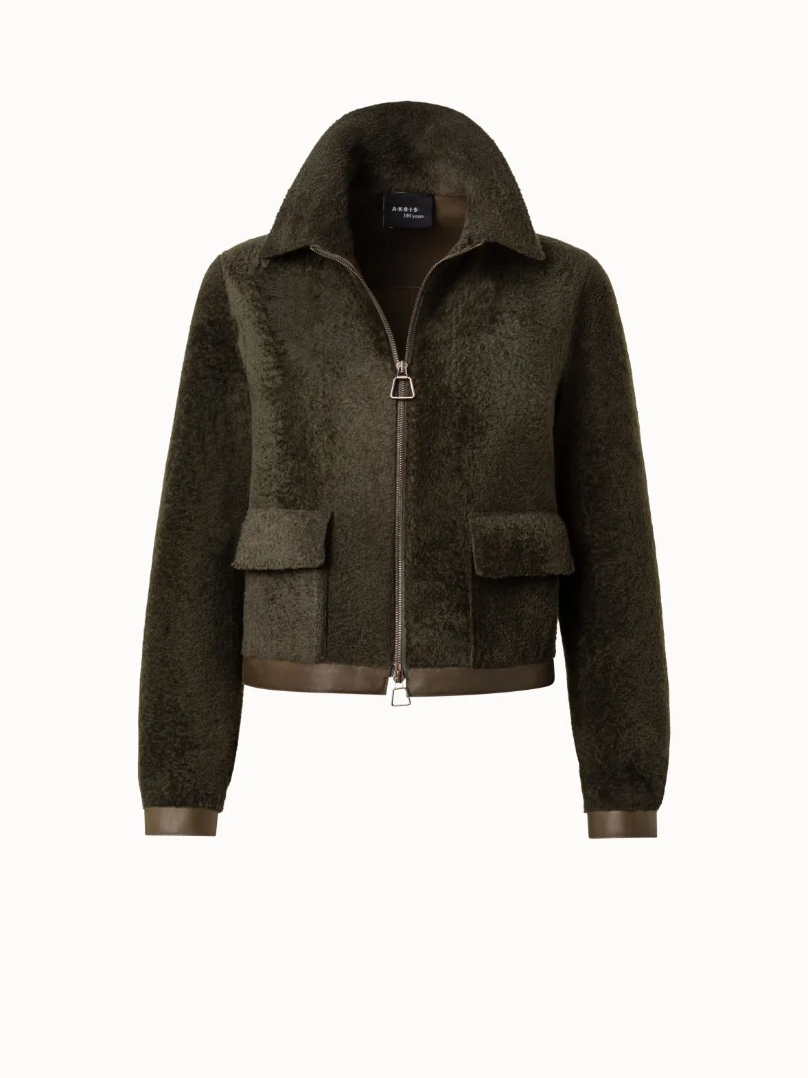 Shearling Short Jacket Akris