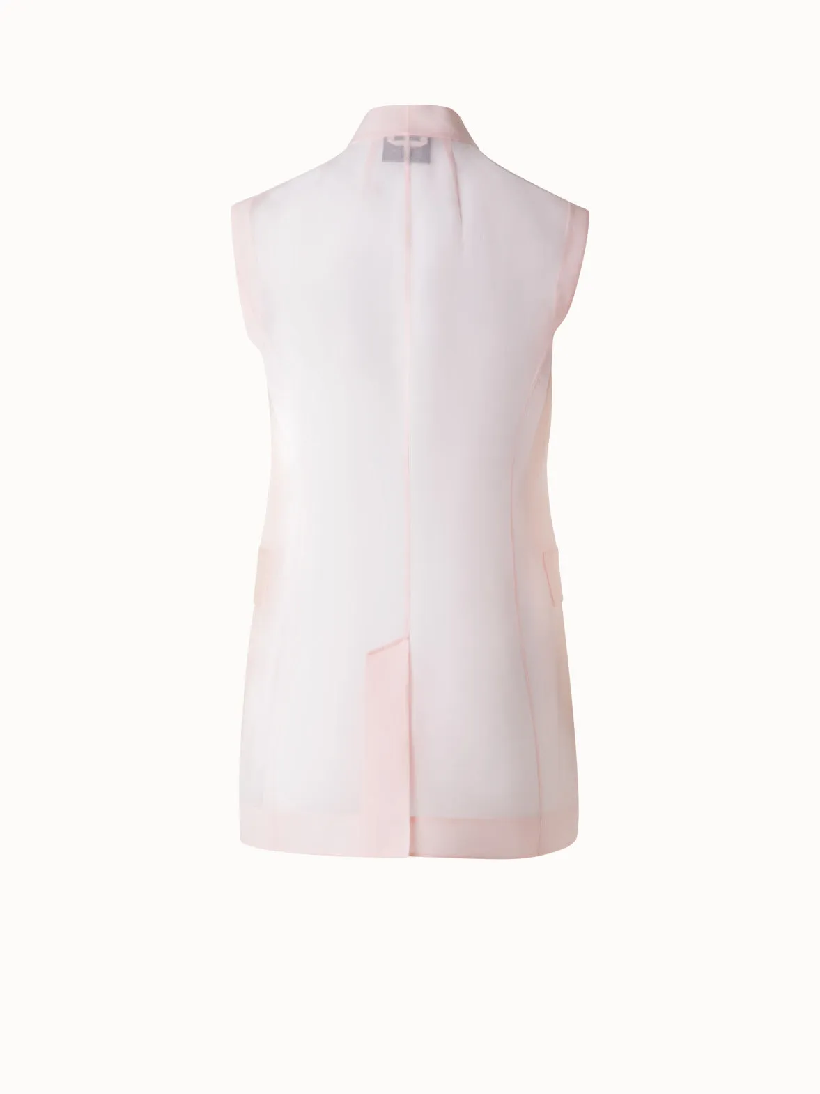 Sheer Silk Organza Gilet Akris