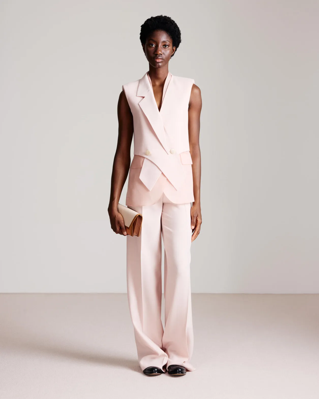 Sheer Silk Organza Gilet Akris