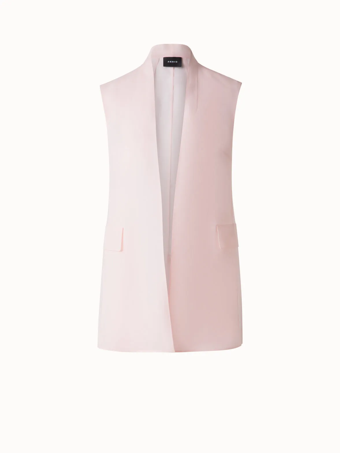 Sheer Silk Organza Gilet Akris