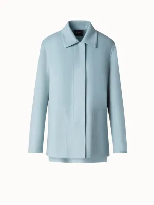 Shirt Jacket in Cashmere Double-Face Akris