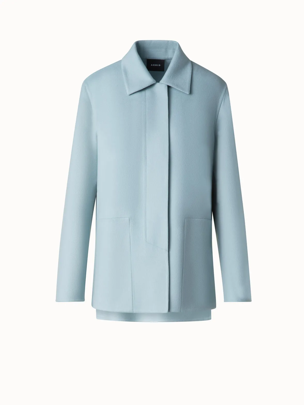 Shirt Jacket in Cashmere Double-Face Akris