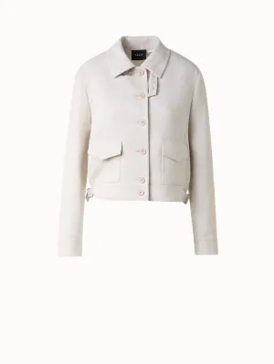 Short Blouson Jacket in Linen Double-Face Akris