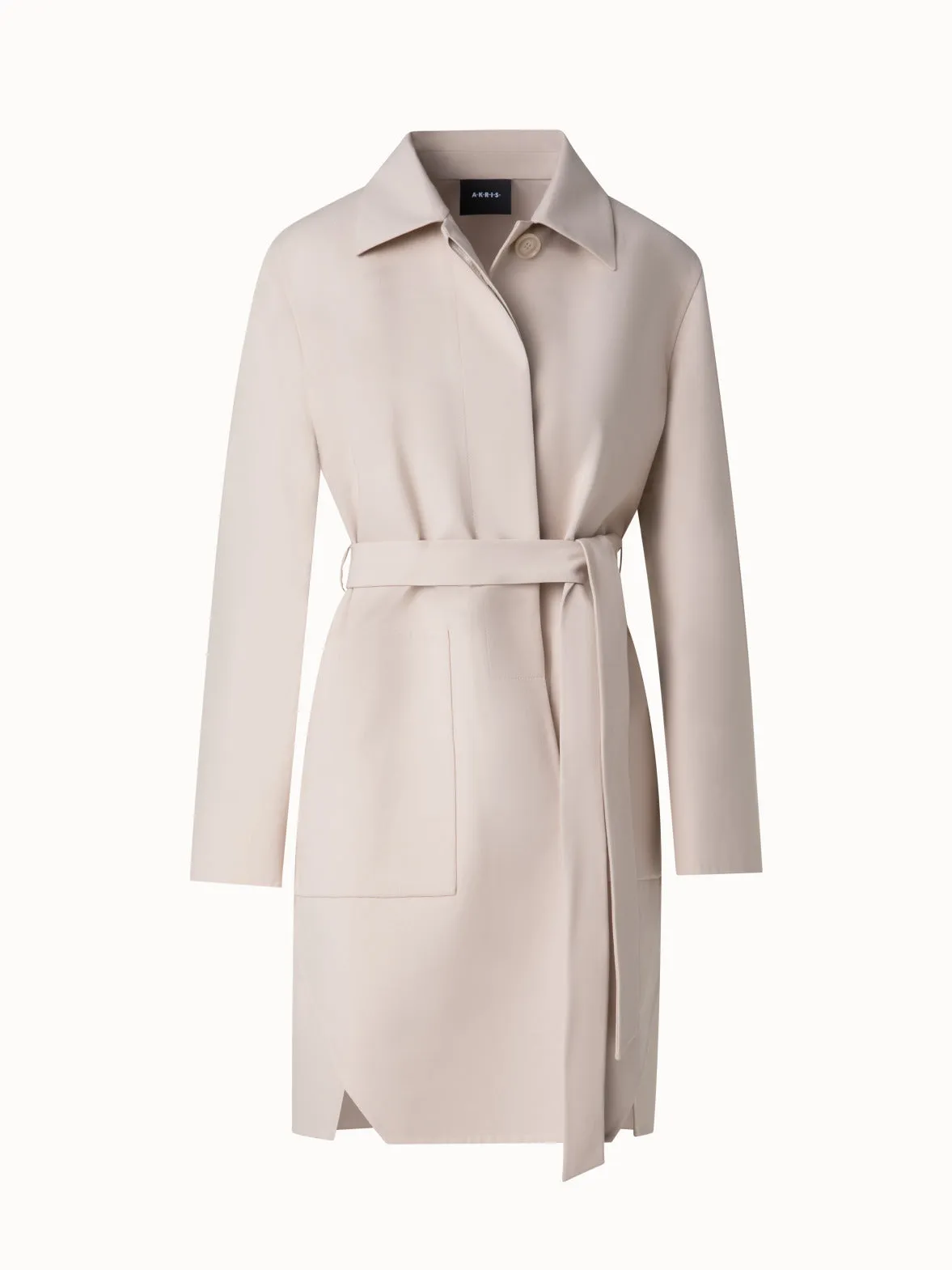 Short Coat in Cotton Double-Face Akris