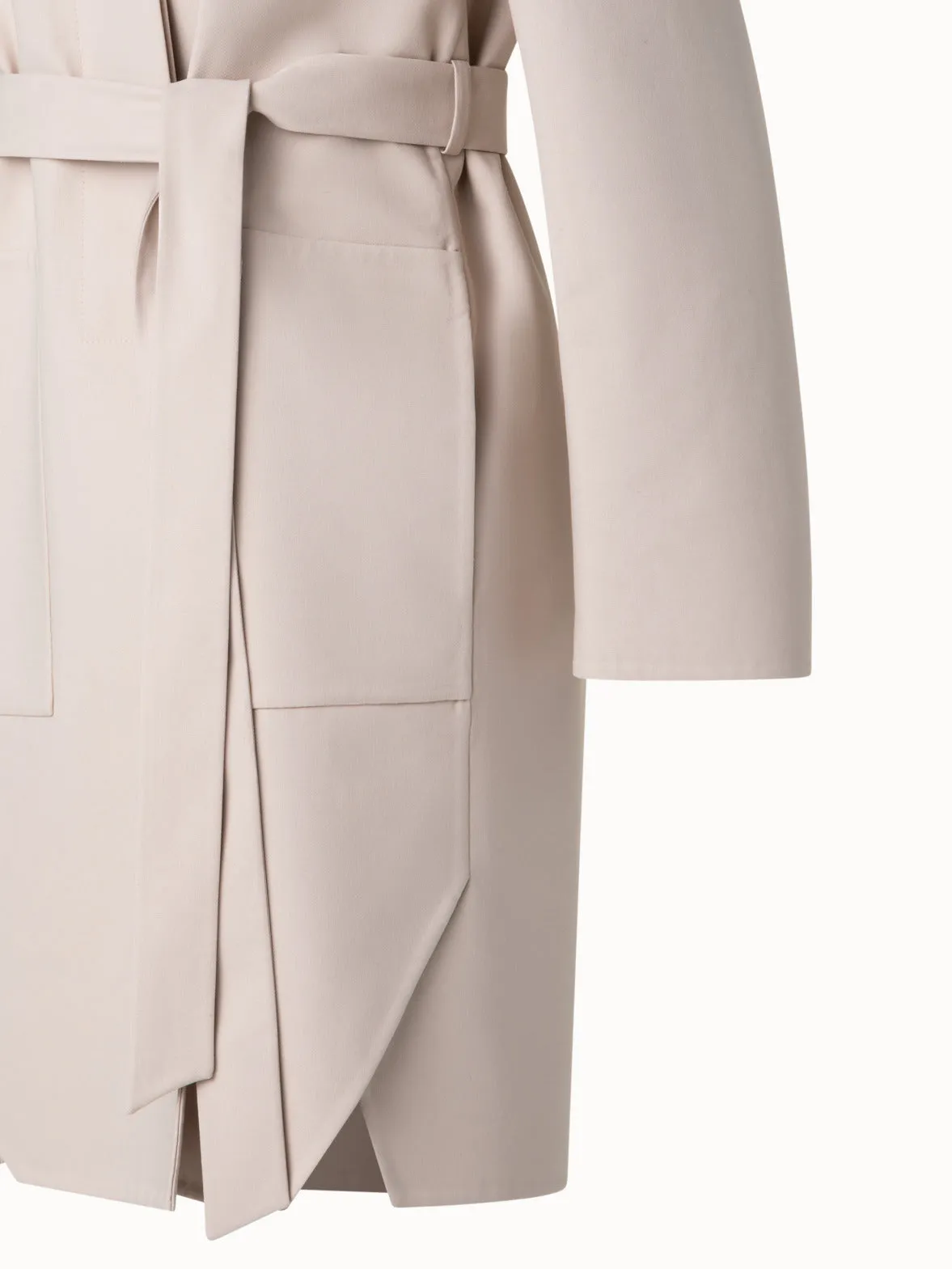 Short Coat in Cotton Double-Face Akris
