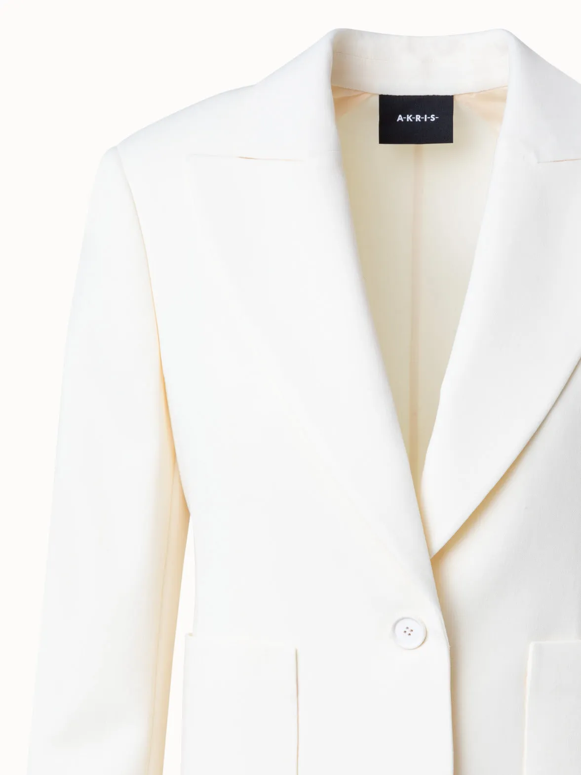 Short Double-Face Jacket in Wool Stretch Akris