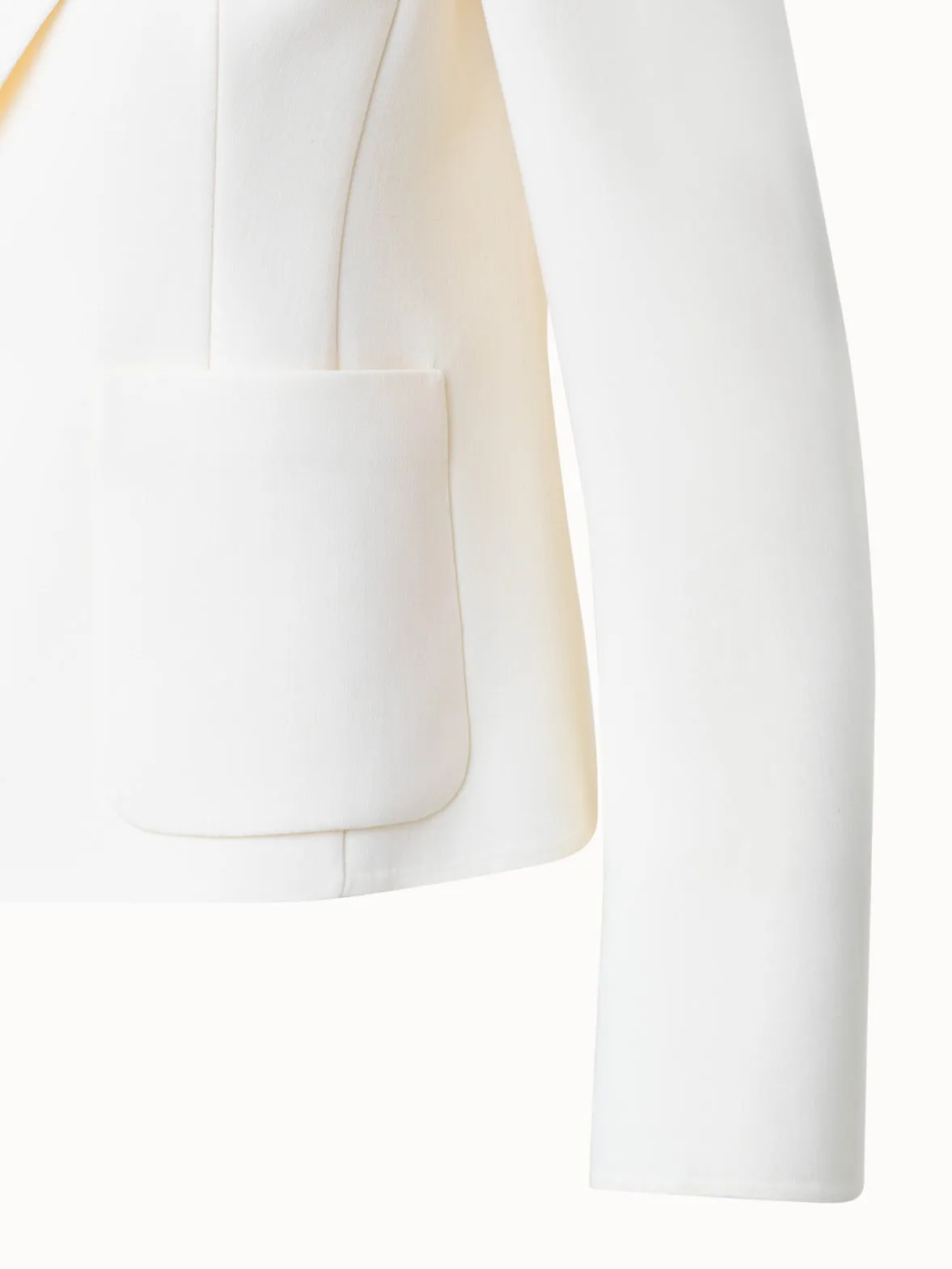 Short Double-Face Jacket in Wool Stretch Akris