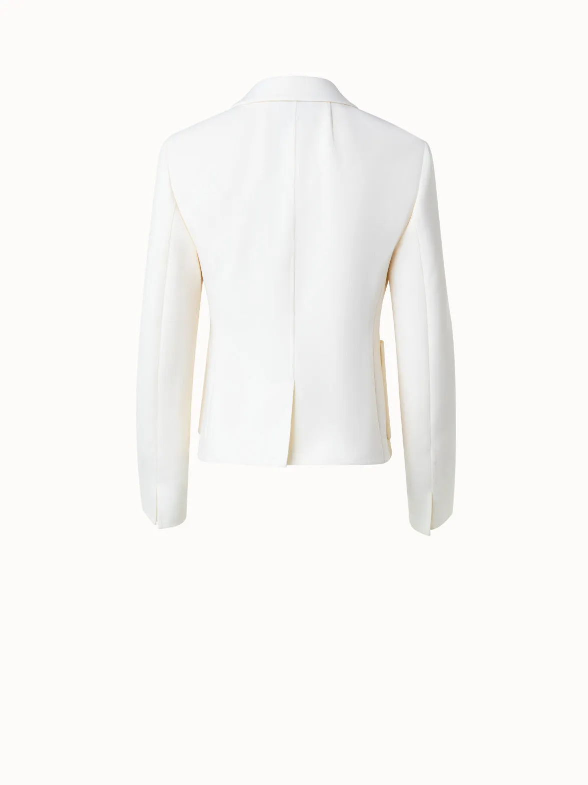 Short Double-Face Jacket in Wool Stretch Akris