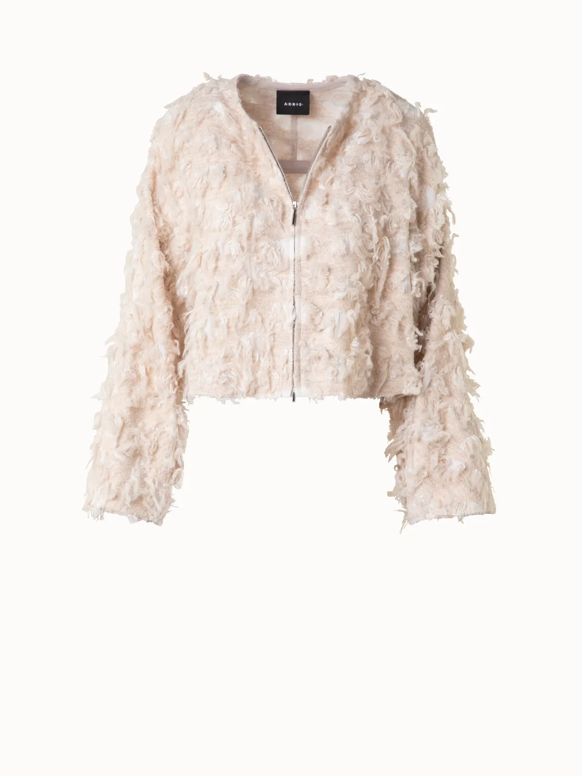 Short Jacket in 3D Jacquard Akris