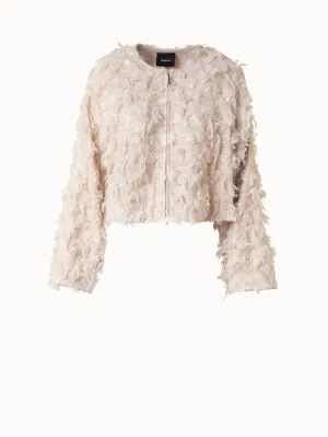 Short Jacket in 3D Jacquard Akris