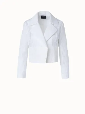 Short Jacket in Semi-Sheer Organza Akris