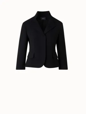 Short Jacket in Wool Double-Face Akris