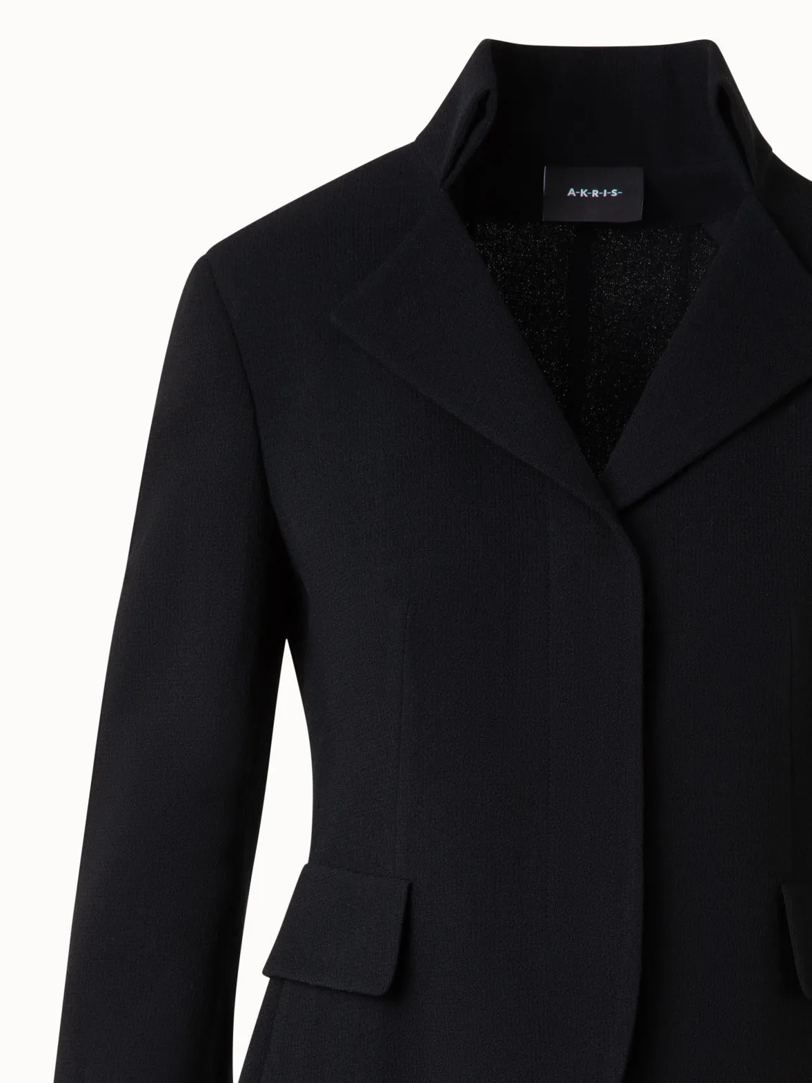 Short Jacket in Wool Double-Face Akris