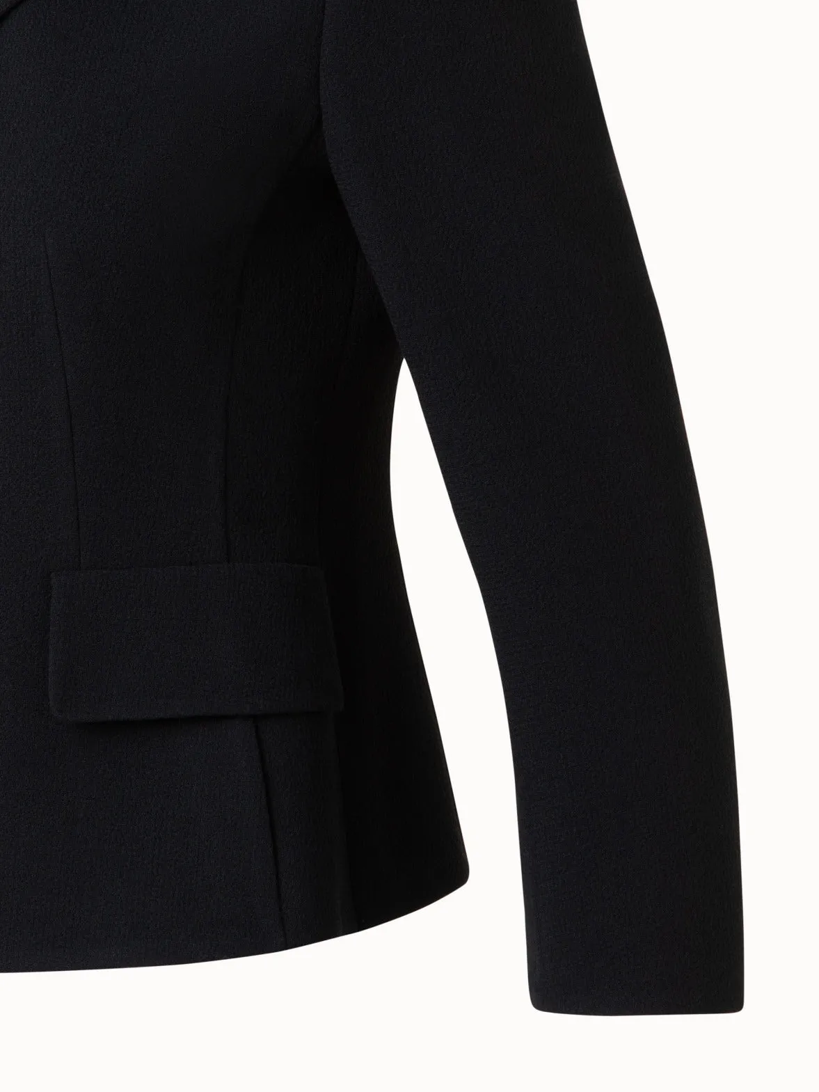 Short Jacket in Wool Double-Face Akris