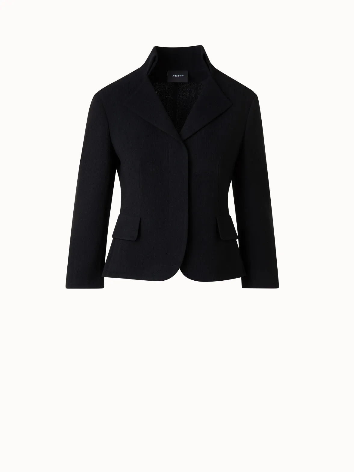 Short Jacket in Wool Double-Face Akris