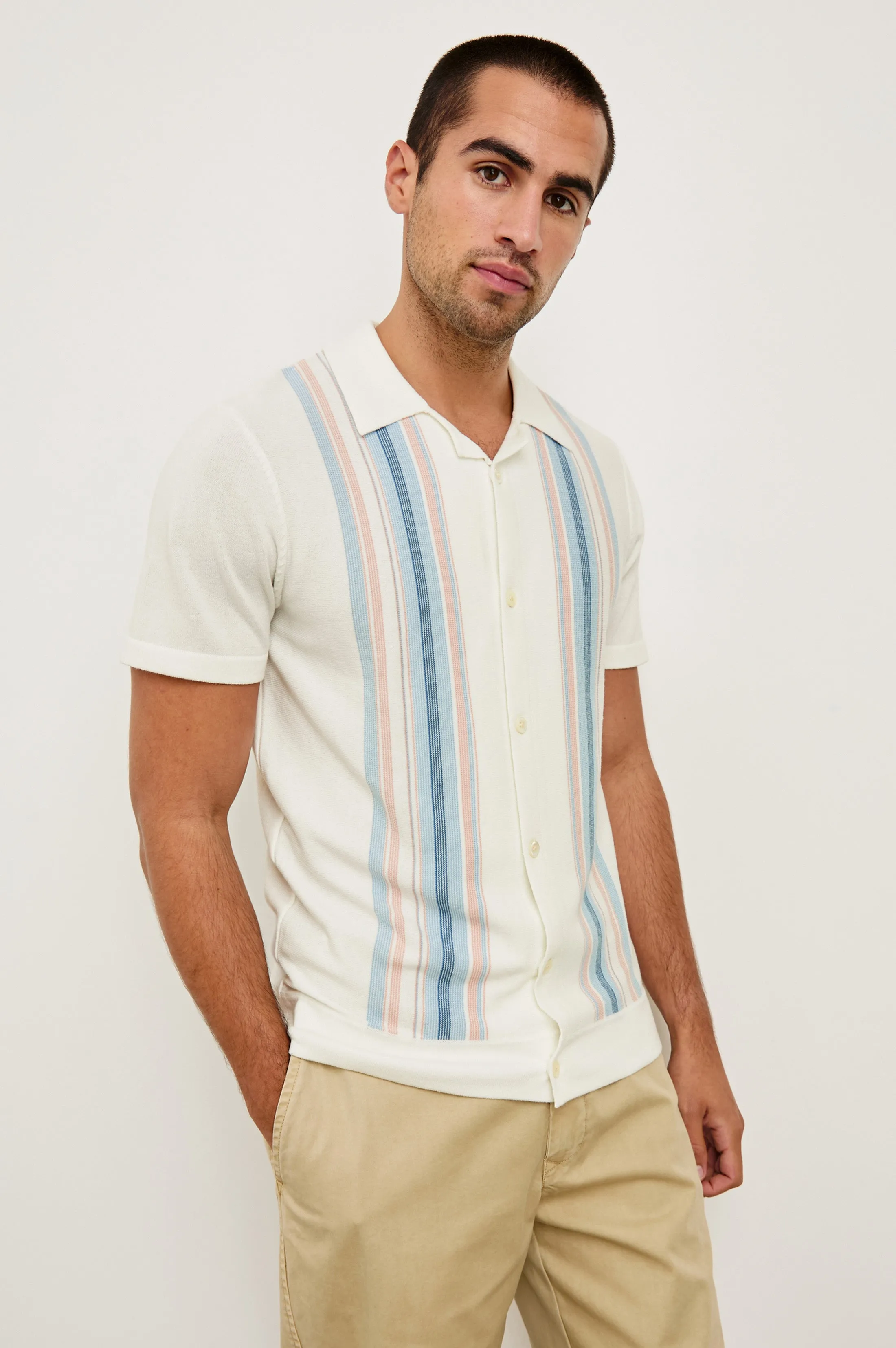 SILAS SHIRT - SKY PINK MULTI Rails