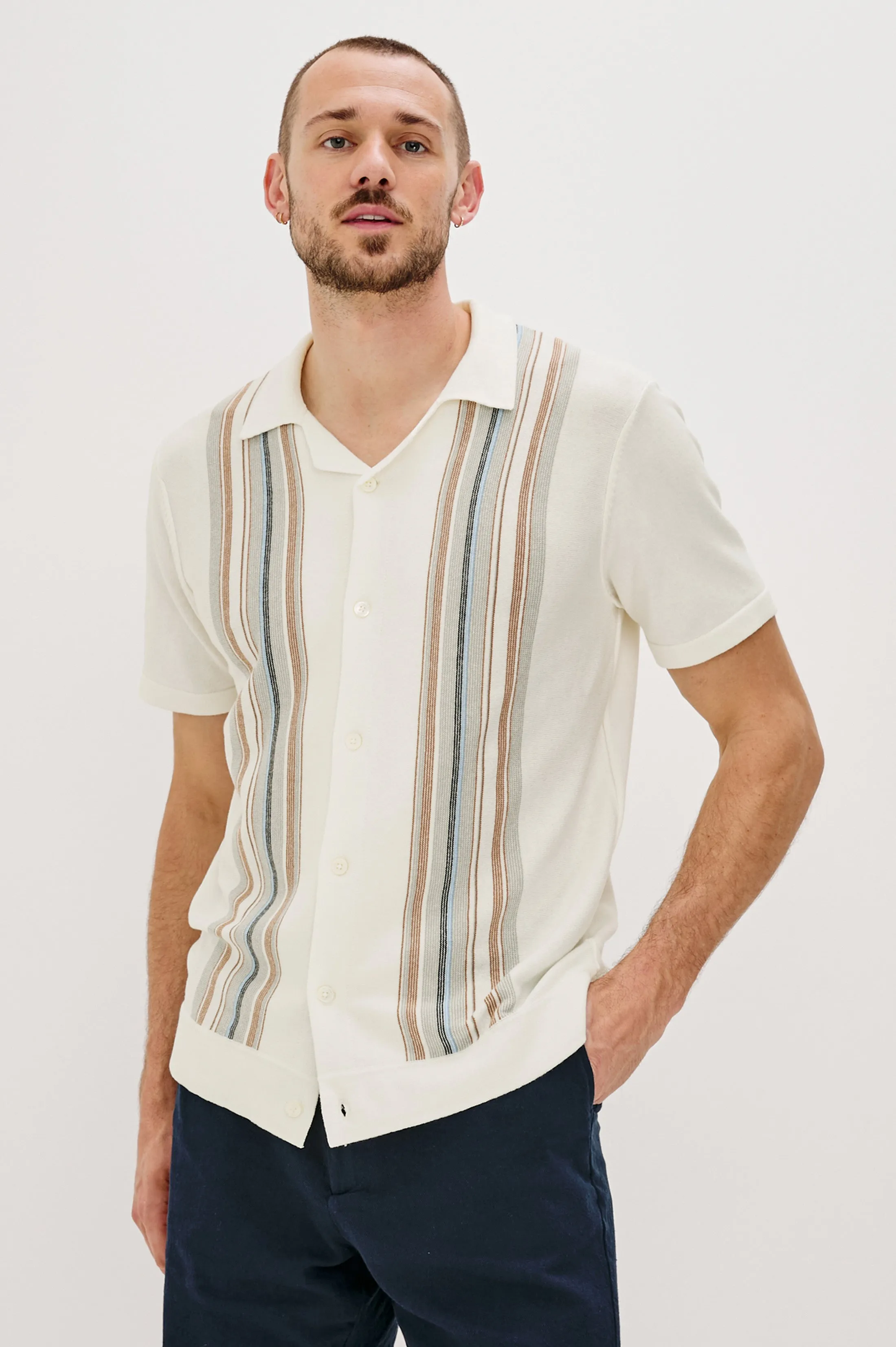 SILAS SHIRT - WHITE MULTI Rails