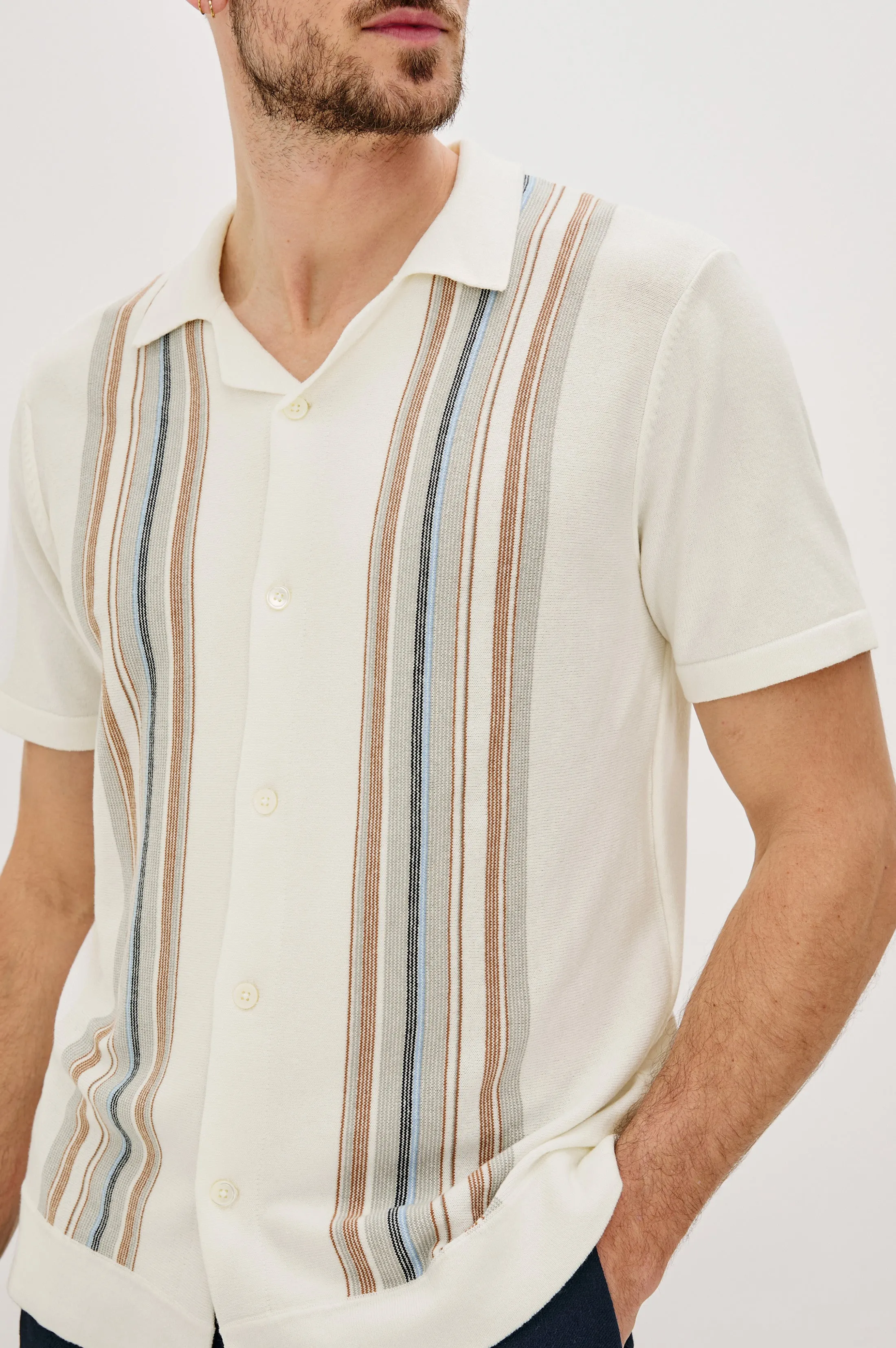 SILAS SHIRT - WHITE MULTI Rails