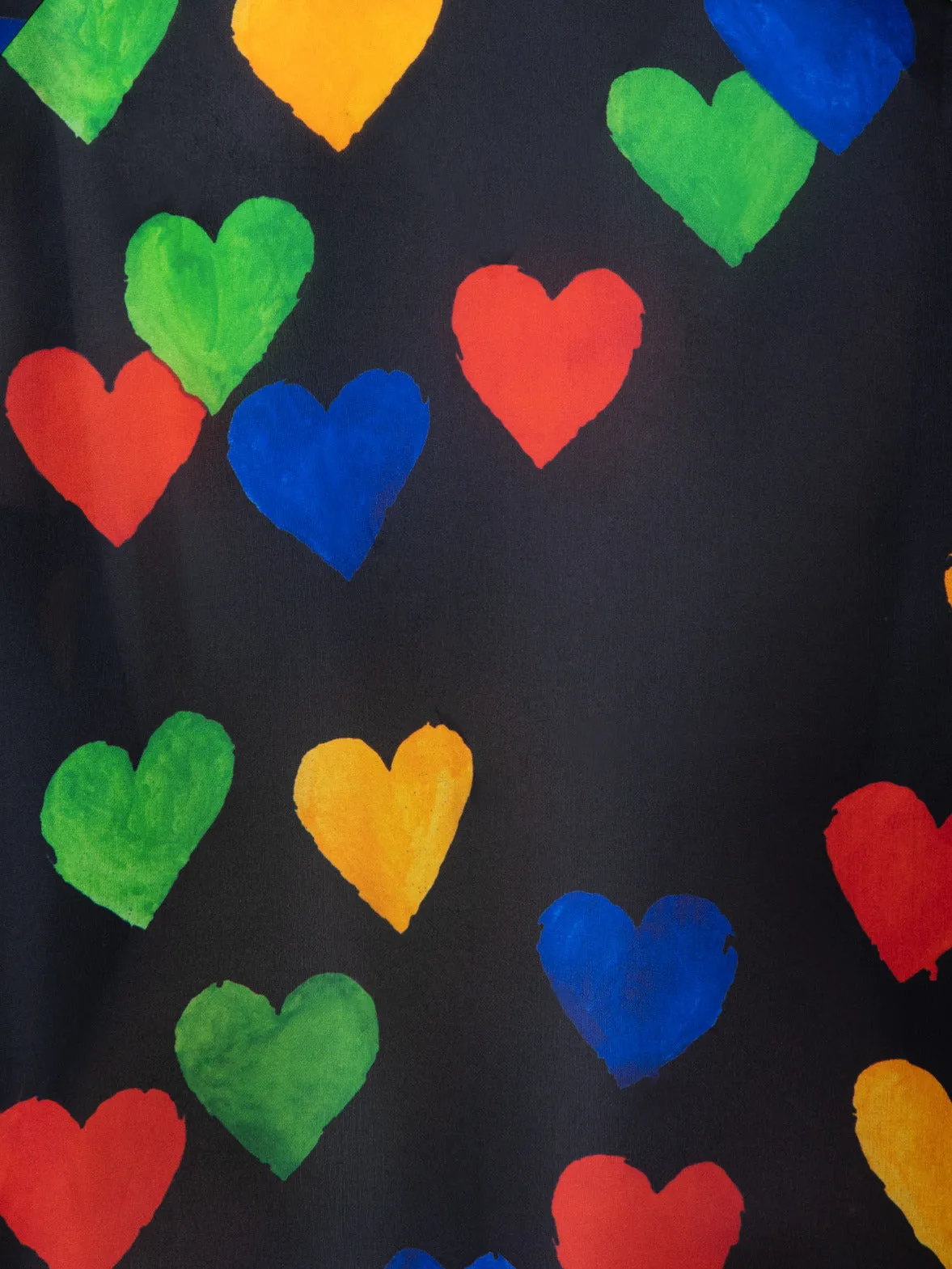 Silk Organza Bomber Jacket with Hearts Print Akris