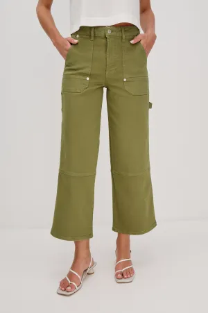 SILVERADO CARPENTER CROP - DARK OLIVE Rails