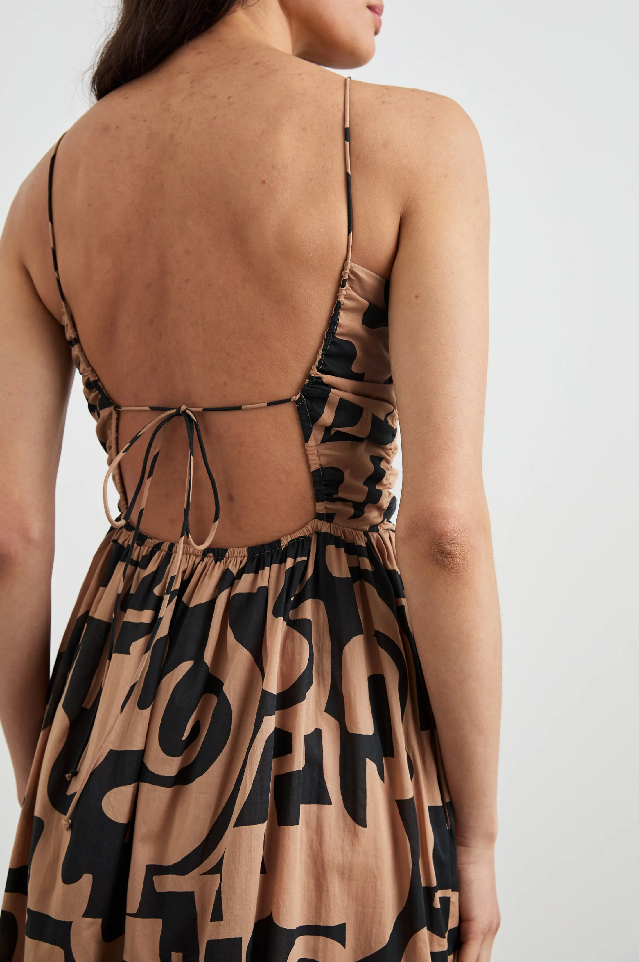 SILVIA DRESS - SANTORINI SAND Rails