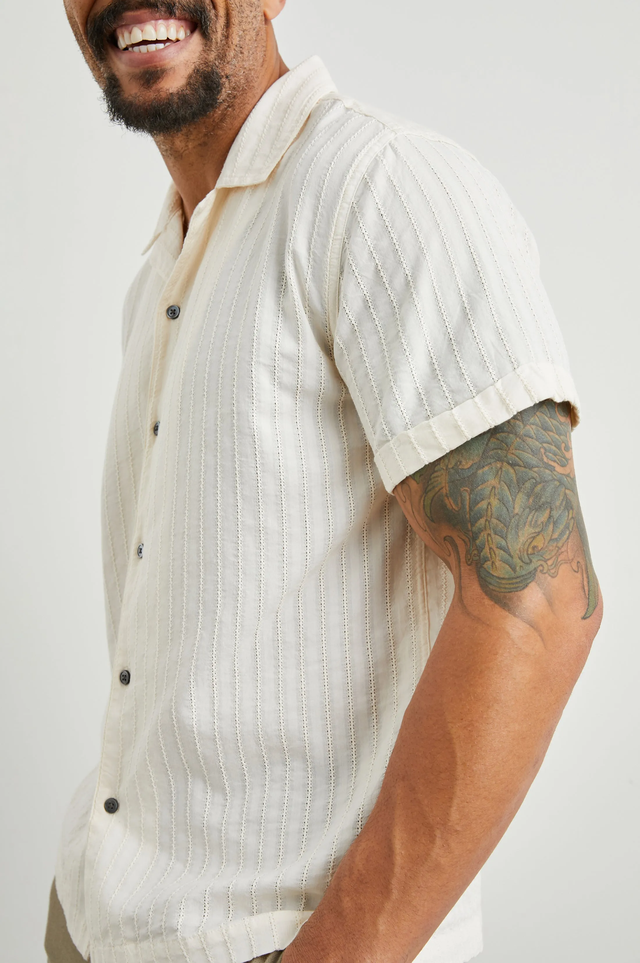 SINCLAIR SHIRT - BONE Rails