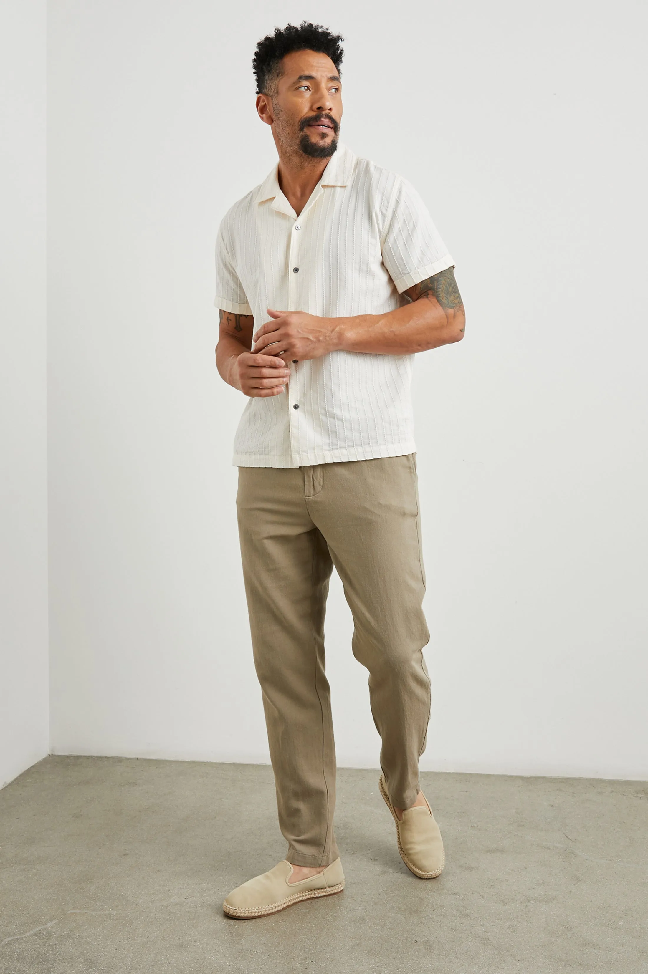 SINCLAIR SHIRT - BONE Rails
