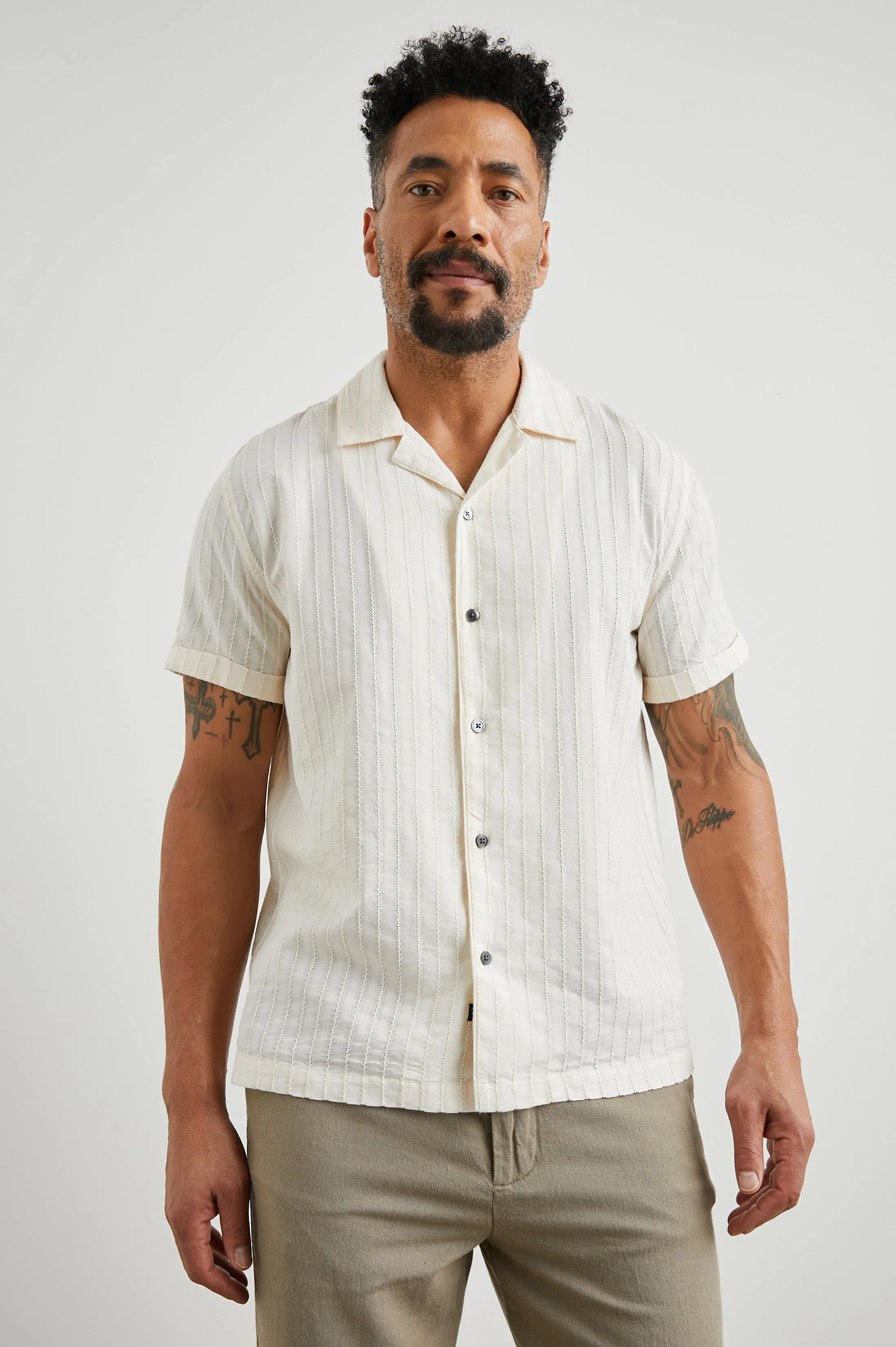 SINCLAIR SHIRT - BONE Rails