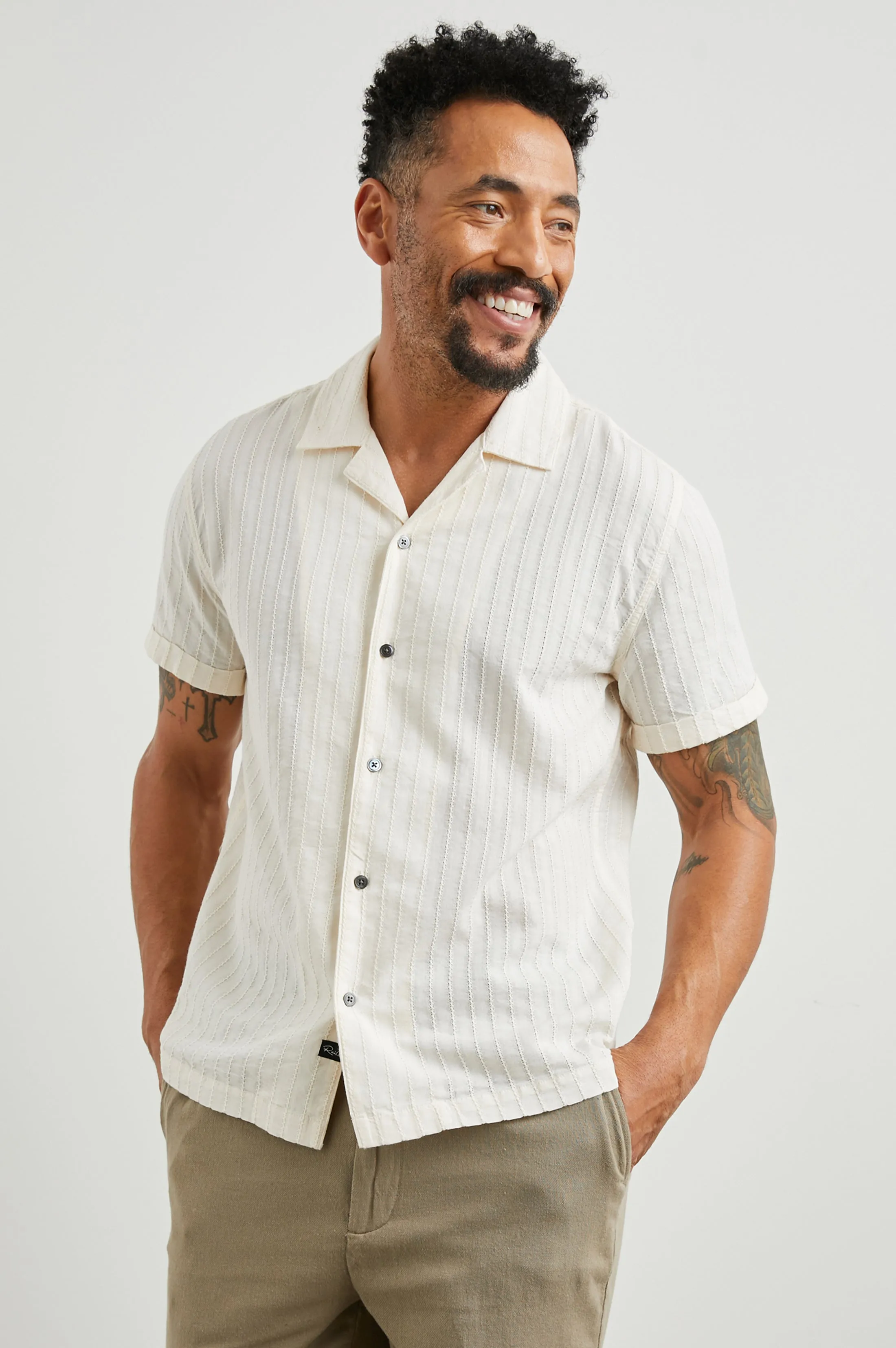 SINCLAIR SHIRT - BONE Rails