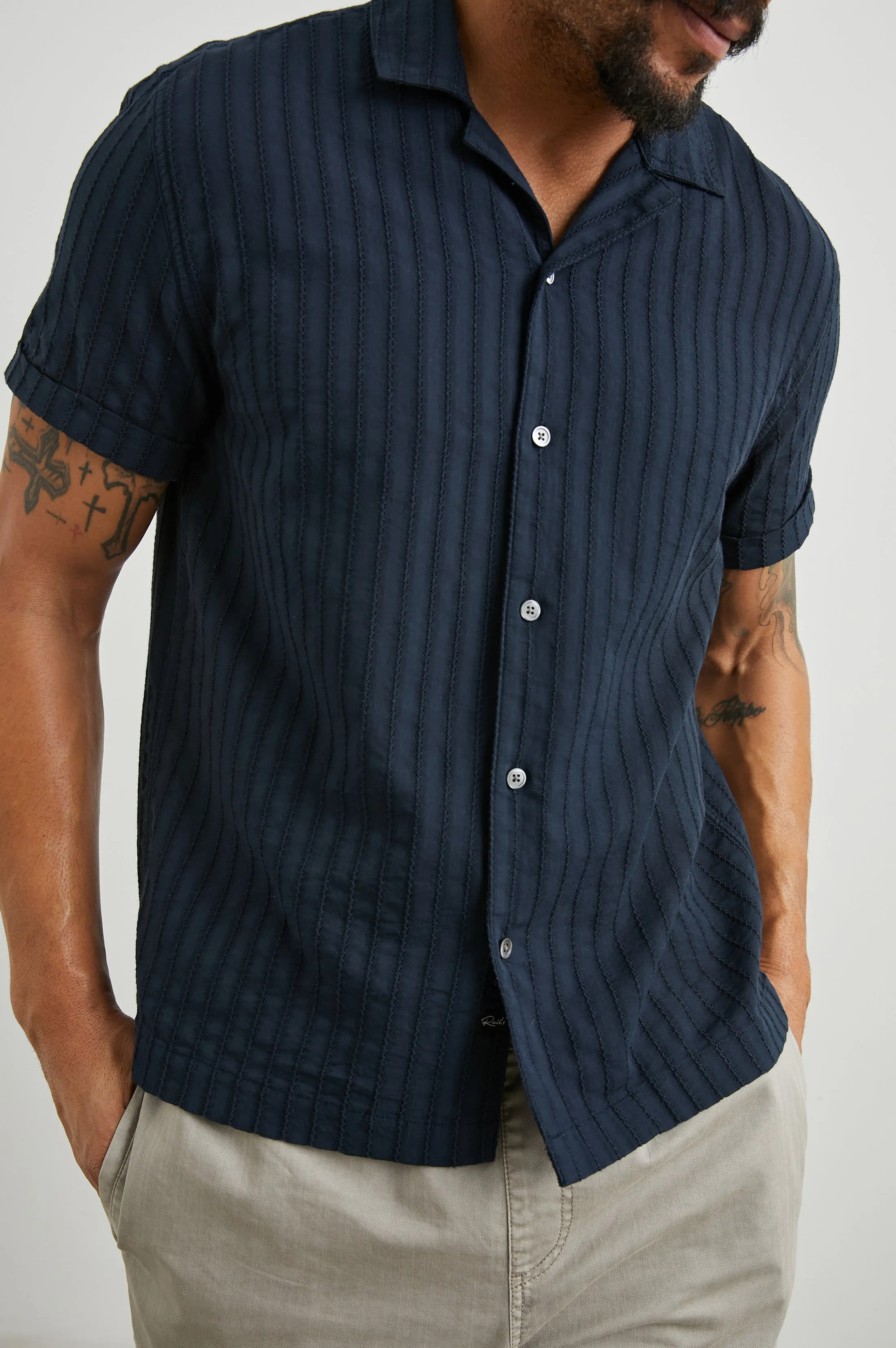 SINCLAIR SHIRT - DEEP WATER Rails