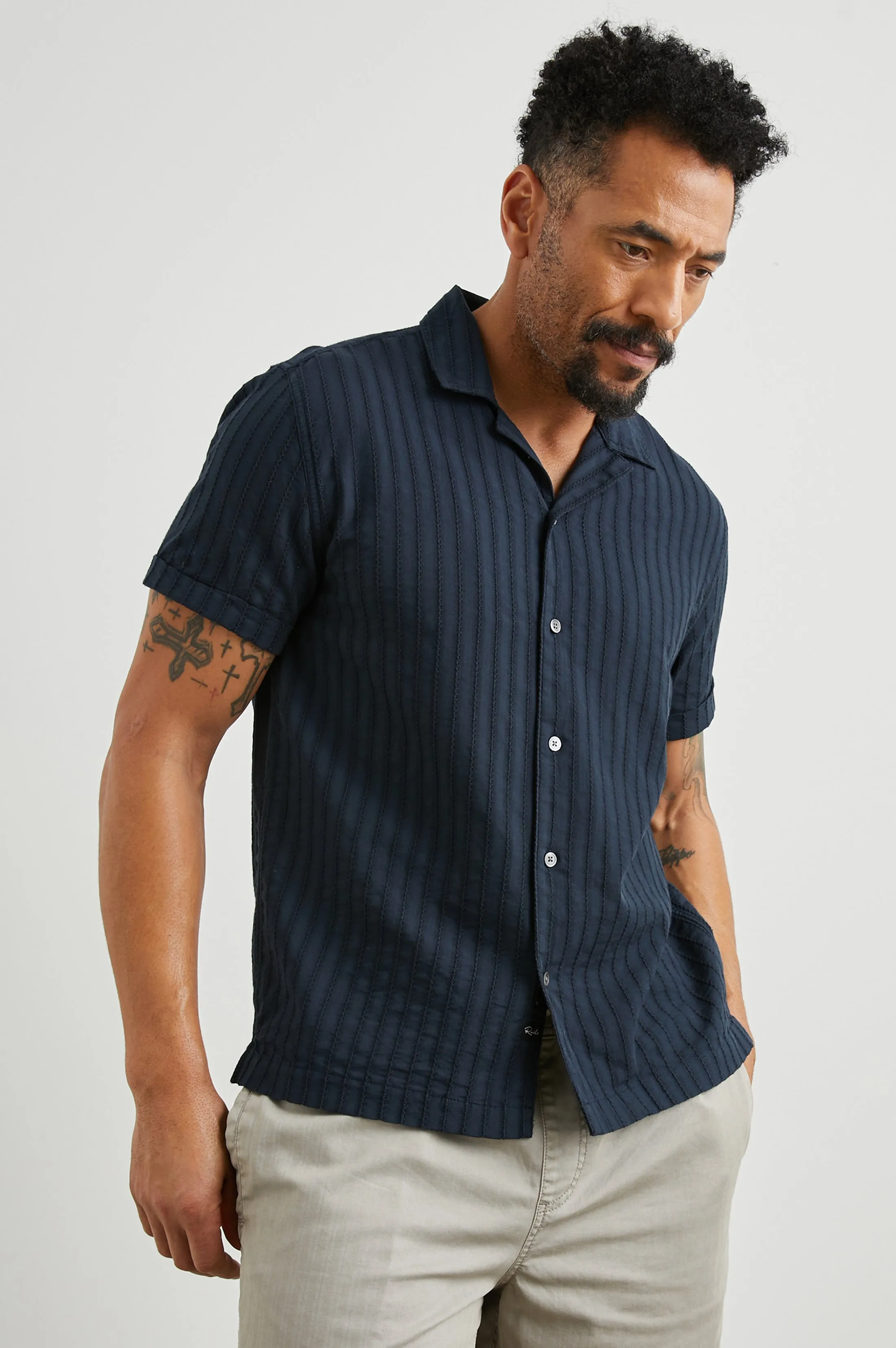 SINCLAIR SHIRT - DEEP WATER Rails