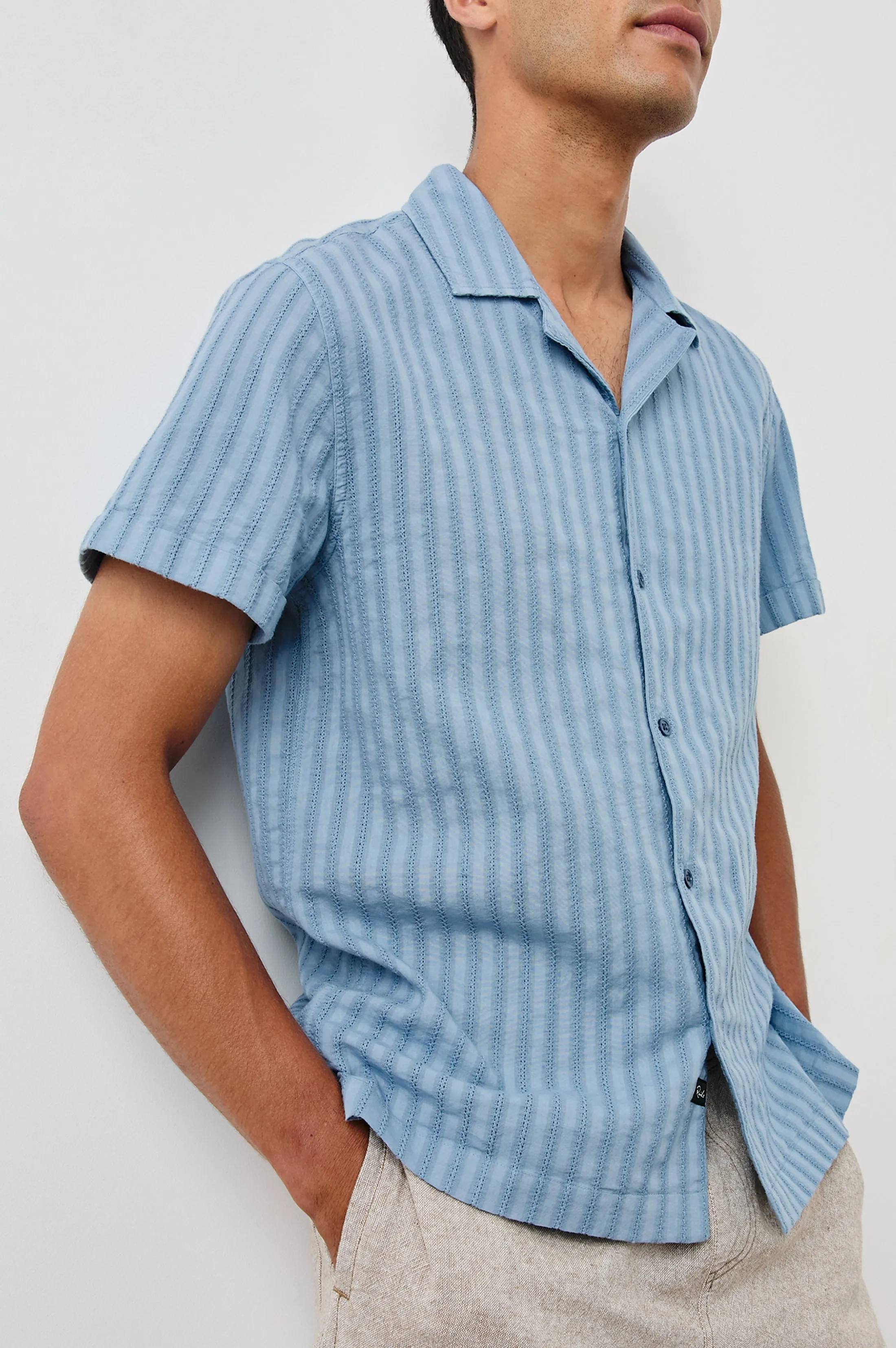 SINCLAIR SHIRT - FADED BLUE Rails