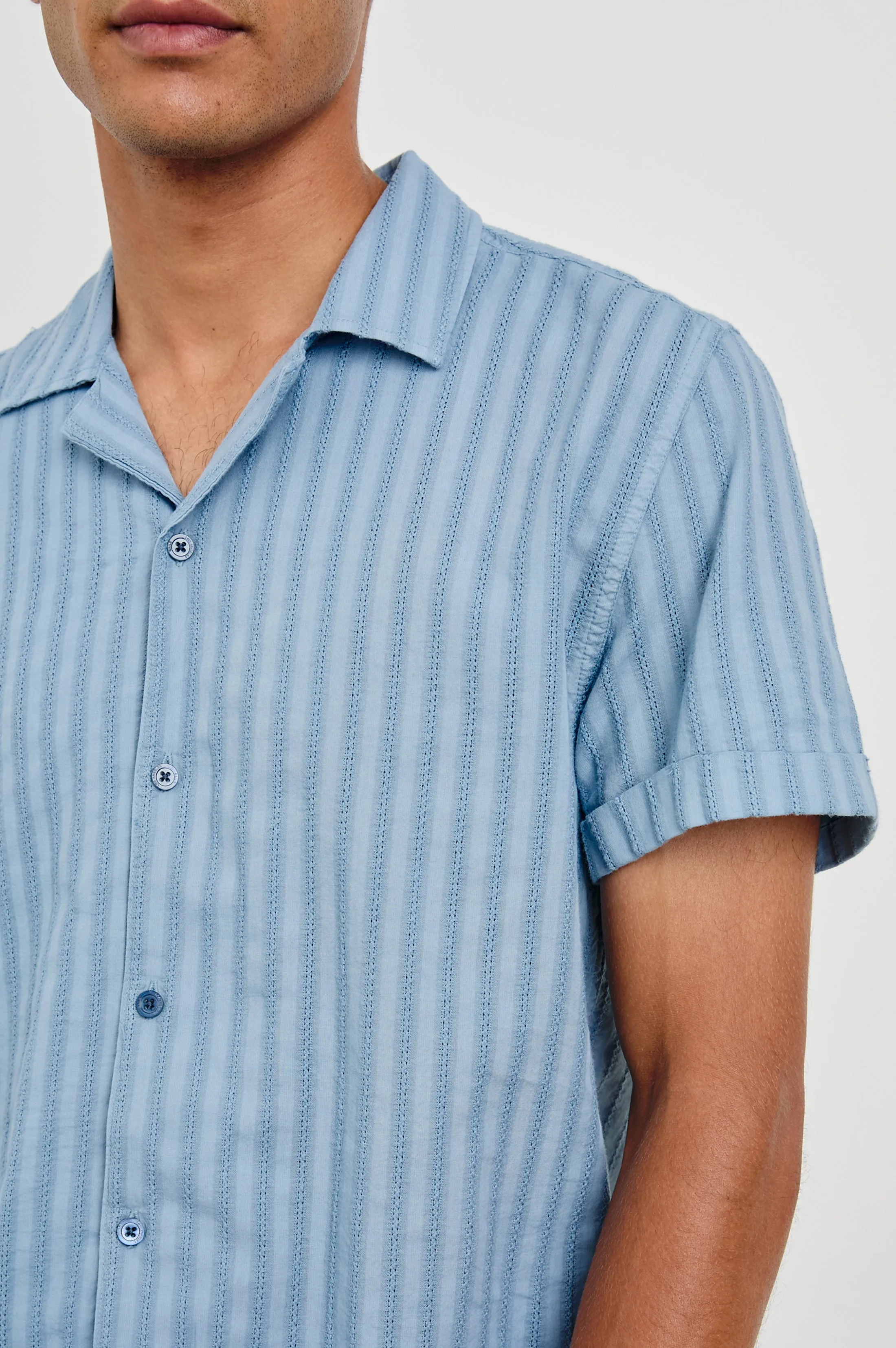 SINCLAIR SHIRT - FADED BLUE Rails