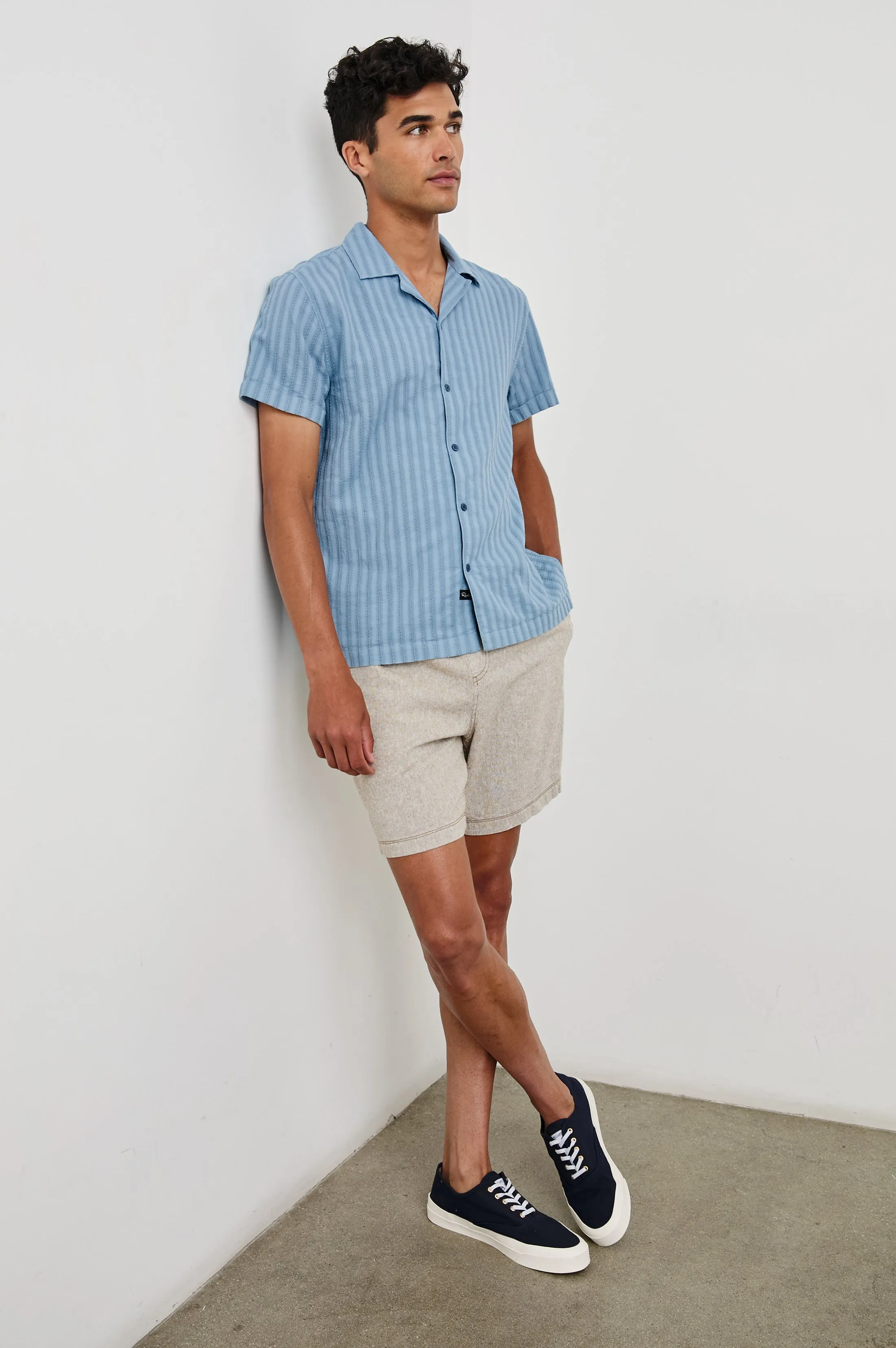 SINCLAIR SHIRT - FADED BLUE Rails