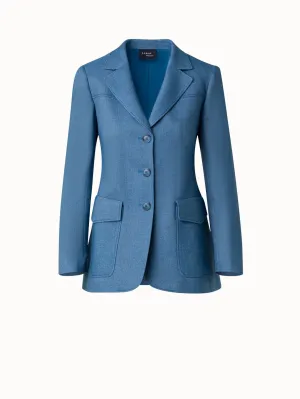 Single Breasted Jacket in Wool Blend Akris