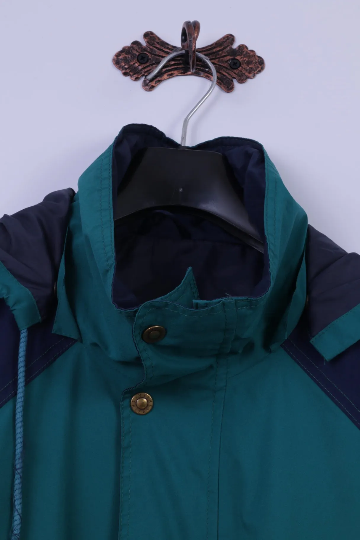 SKILA Mens 54 XL Jacket Green Gore-Tex Outdoor Full Zipper Hooded Parka