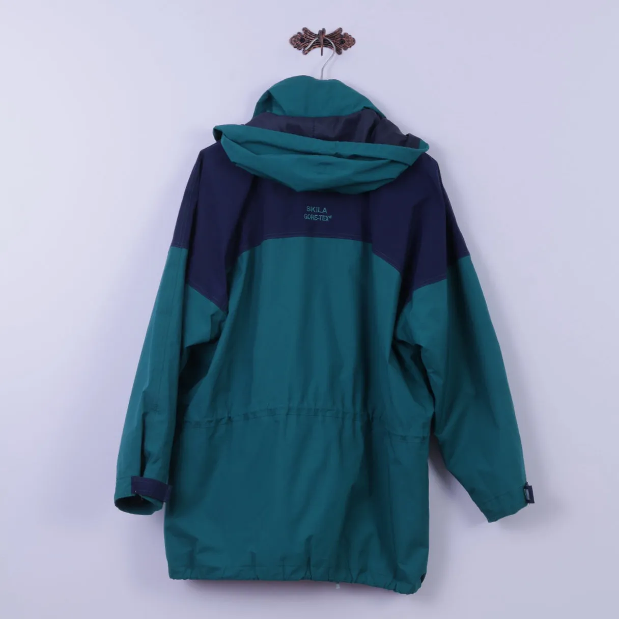 SKILA Mens 54 XL Jacket Green Gore-Tex Outdoor Full Zipper Hooded Parka