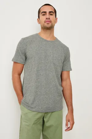 SKIPPER T-SHIRT - HEATHER GREY Rails