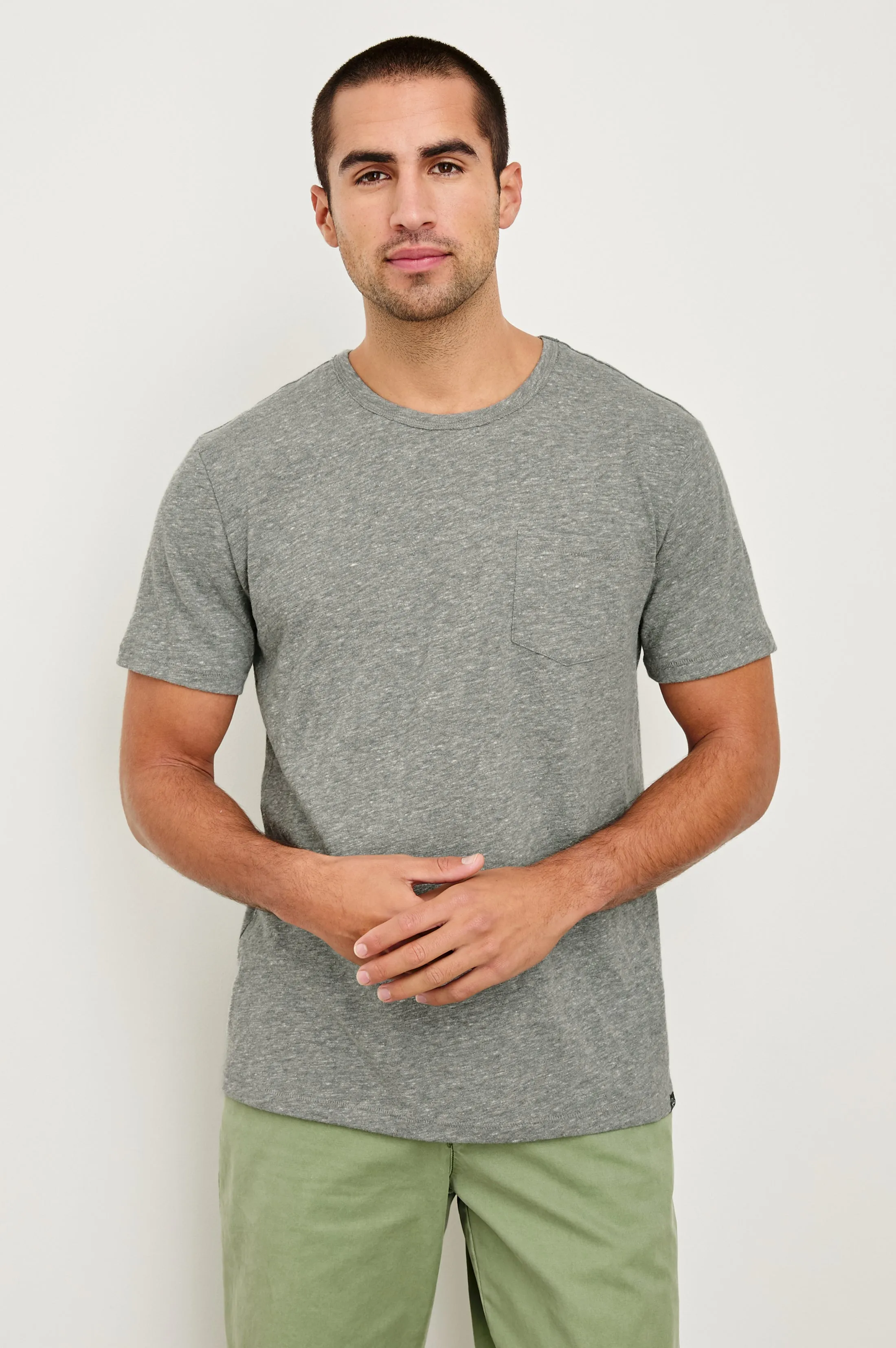 SKIPPER T-SHIRT - HEATHER GREY Rails