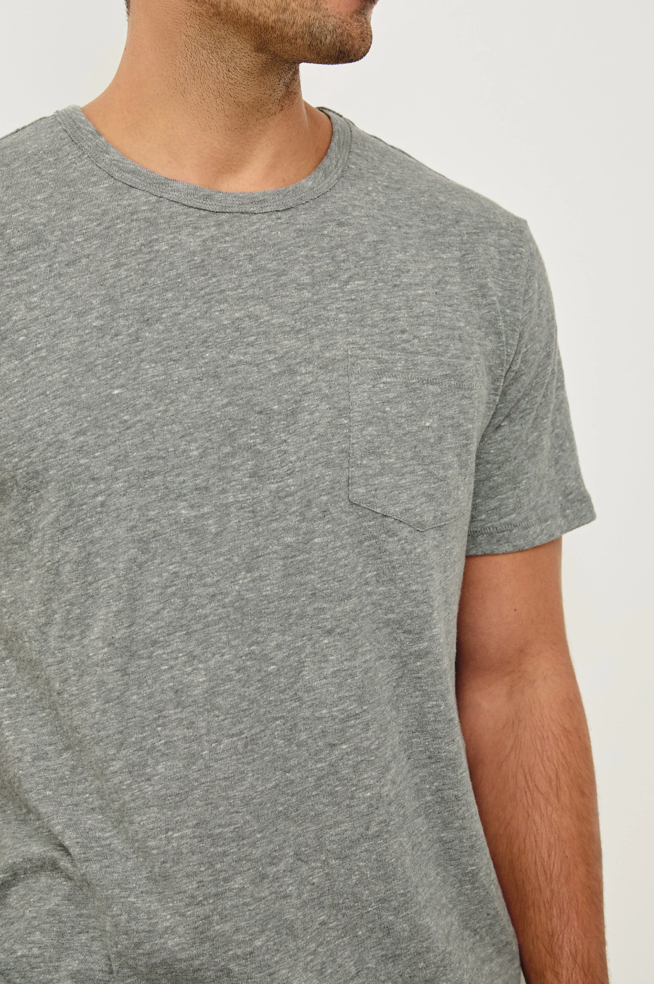 SKIPPER T-SHIRT - HEATHER GREY Rails