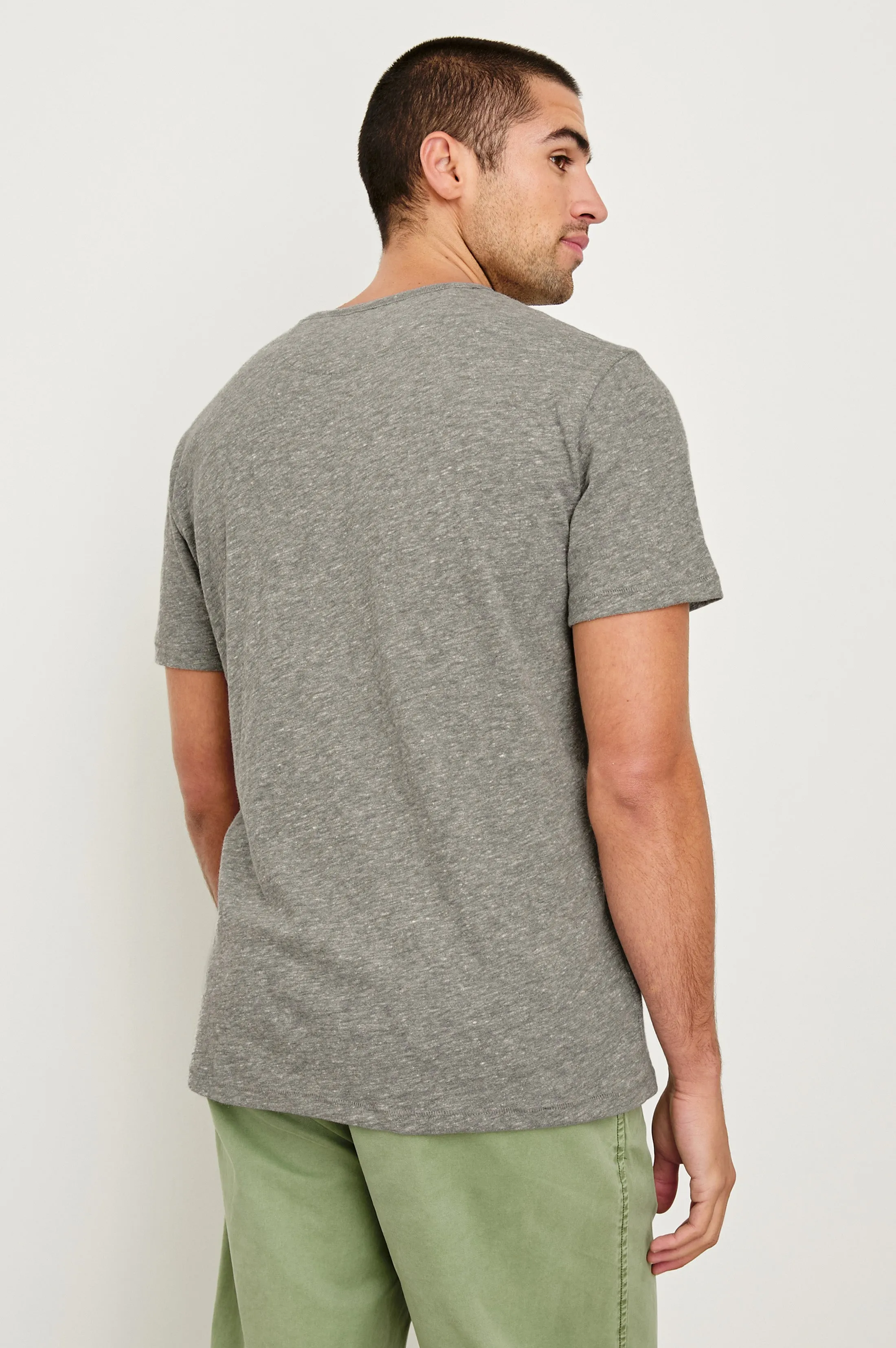 SKIPPER T-SHIRT - HEATHER GREY Rails