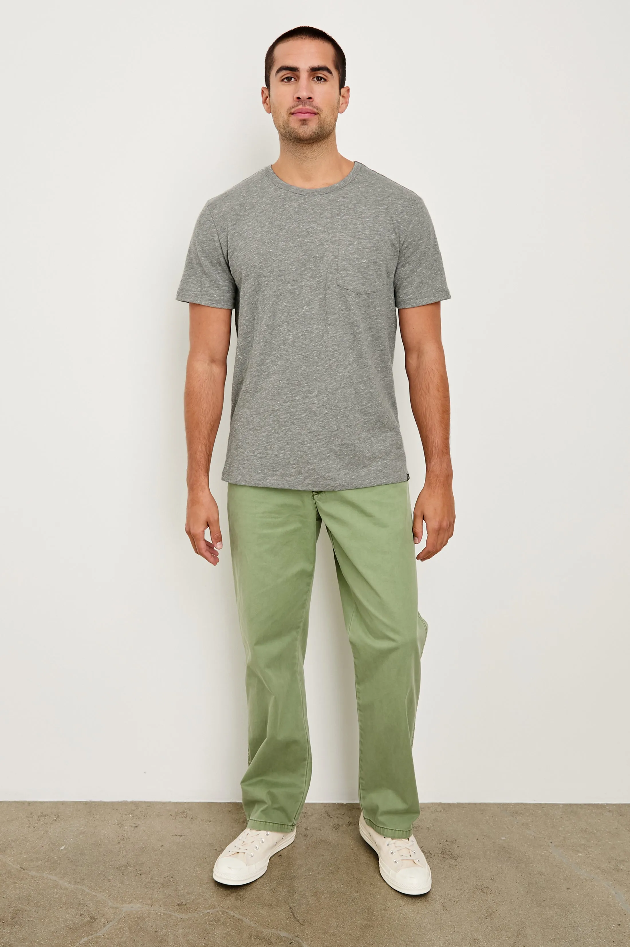 SKIPPER T-SHIRT - HEATHER GREY Rails