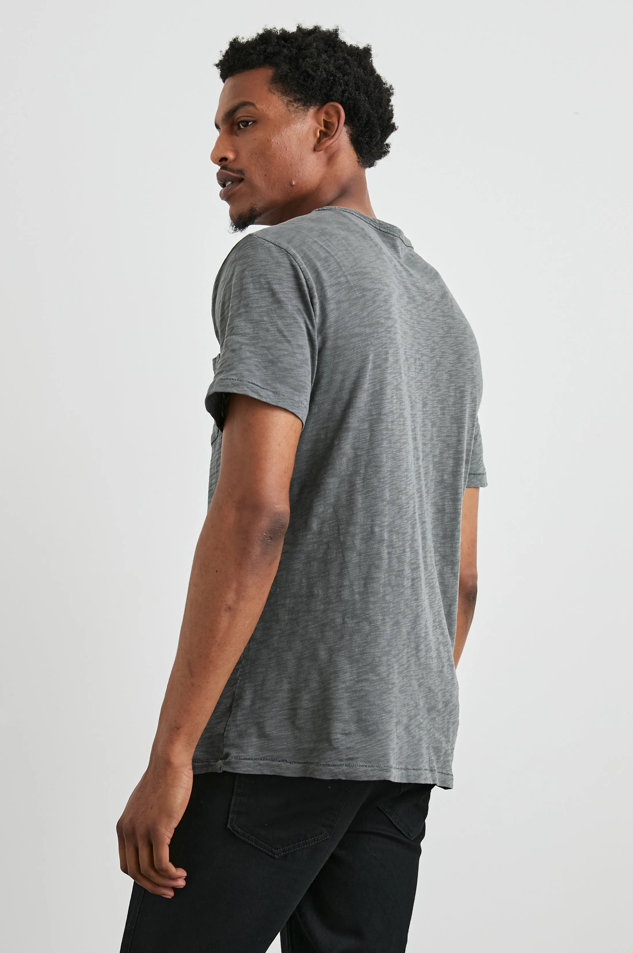 SKIPPER T-SHIRT - WASHED BLACK Rails