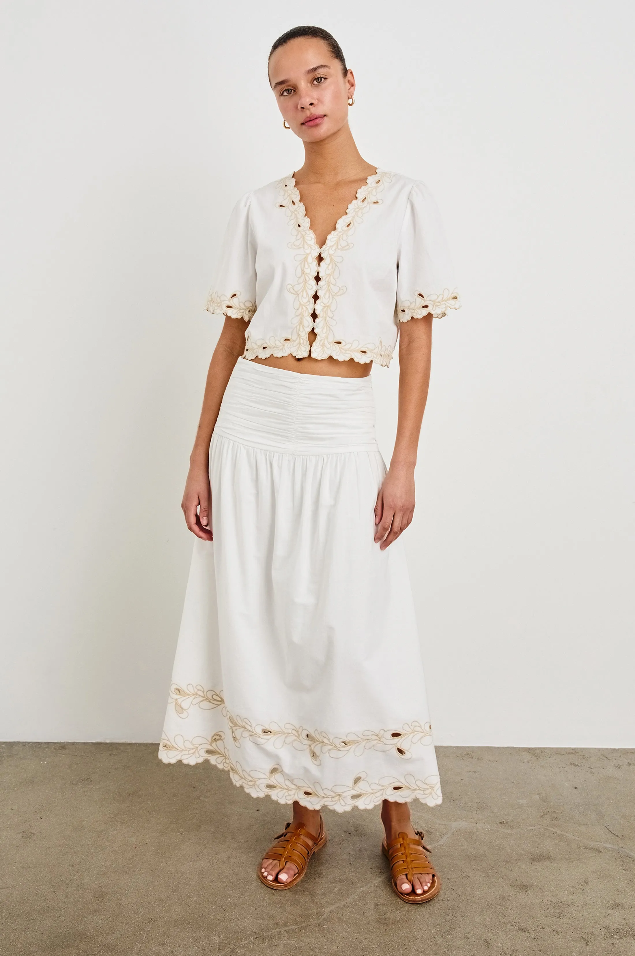 SOL SKIRT - WHITE Rails