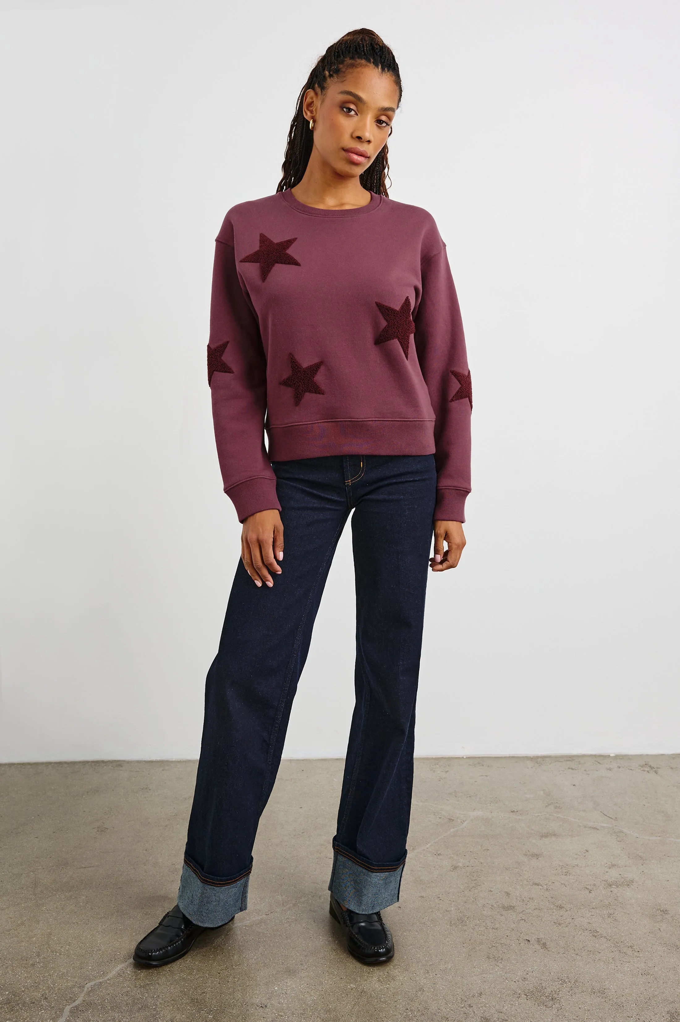 SONIA SWEATSHIRT - BURGUNDY Rails